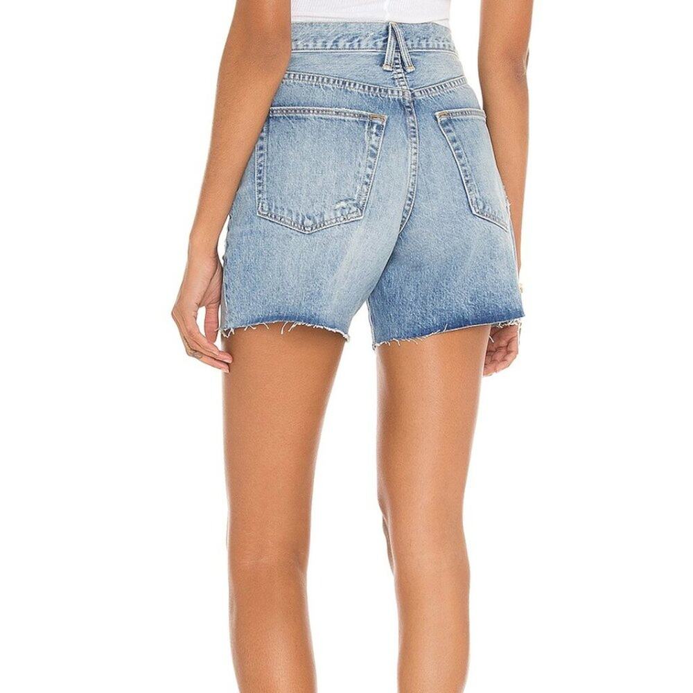 SLVRLAKE Dakota High Rise Relaxed Cut Off Denim Shorts - Picture 3 of 11